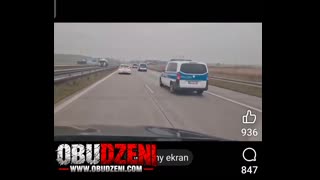 Niemiecka policja niedaleko Warszawy