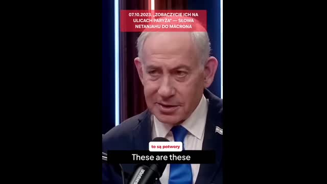 Premier Izraela w 2023 roku przewidział wydarzenia w 2026 czy sami je wykreowali