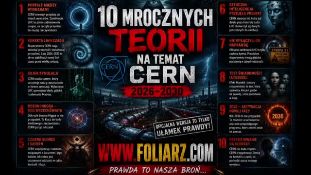 10 Mrocznych teorii na tematy wyłączenia CERN